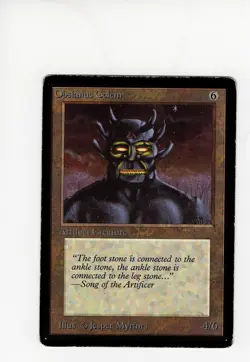 Obsianus Golem Beta HP MTG Magic the Gathering - Image 1