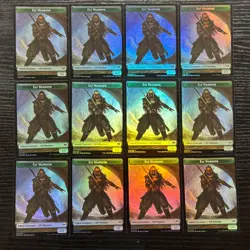 MTG *12x Elf Warrior | Assorted double Sided foil Token*(NM) Magic the Gathering - Image 1
