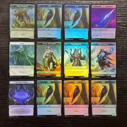 MTG *12x Elf Warrior | Assorted double Sided foil Token*(NM) Magic the Gathering - Image 2