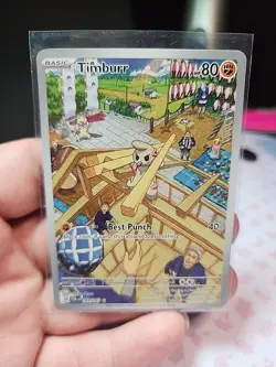 2024 POKEMON TWILIGHT MASQUERADE TIMBURR 183/167 ILLUSTRATION RARE - Image 1