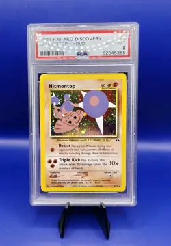 Hitmontop 3/75 Holo Rare Neo Discovery Pokemon Card TCG WOTC 2000 Graded PSA 8 - Image 3