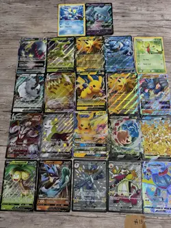 Pokemon *JUMBO* Card Lot Of 22 Oversized Cards Big V Max V Star Gx Ex Pikachu - Image 1