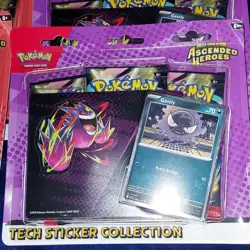 LOT OF 6! POKEMON TCG ASCENDED HEROES 3 PACK BLISTER PACK (GASTLY & CHARMANDER) - Image 2
