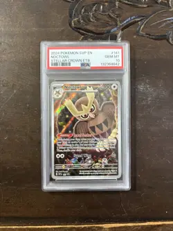 2024 POKEMON SVP EN-SV BLACK STAR PROMO #141 NOCTOWL PSA 10 - Image 1