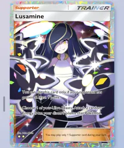 Pokemon TCG Pocket - Lusamine Full Art Card - Deluxe Pack ex (English) - Image 1