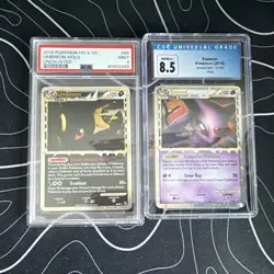 Pokemon HG & SS Undaunted 2010 Umbreon & Espeon Holo Graded Cards Lot - Image 1