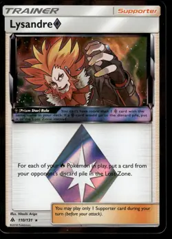 Lysandre Prism Star 110/131 SM - Forbidden Light Pokemon Card - Image 1