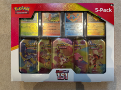 Pokemon 151 Scarlet Violet Costco 5-Pack Mini Tin Bundle Exclusive New & Sealed - Image 1