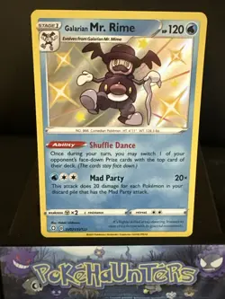 Pokemon Card Galarian Mr. Rime SV021/SV122 Shiny Vault Shining Fates Near Mint - Image 1