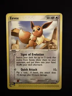 Eevee Pokemon TCG EX Sandstorm Regular Common 63/100 - HP - Image 1