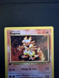 Pokemon Card - Magmar FRENCH 1st Edition Base Set 36/102 Mint WOTC 1999 - Image 3