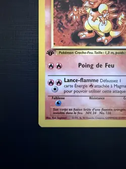 Pokemon Card - Magmar FRENCH 1st Edition Base Set 36/102 Mint WOTC 1999 - Image 4