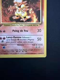 Pokemon Card - Magmar FRENCH 1st Edition Base Set 36/102 Mint WOTC 1999 - Image 5