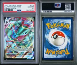 Pokemon TCG Rayquaza VMAX Crown Zenith Holo Card PSA 10 Gem Mint 102/159 - Image 3
