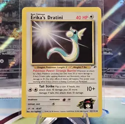 Erika's Dratini 42/132 Uncommon Pokemon TCG Wotc: Gym Heroes NM - Image 1