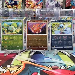Bulbasaur Charmander Squirtle 059 060 061/SV-P Promo Set Japanese Pokemon Card - Image 1