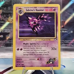 Sabrina’s Haunter 58/132 Non Holo Uncommon Pokemon TCG Wotc: Gym Heroes NM - Image 1