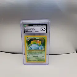 Pokemon Venusaur (2000) Base Set 2 - 18/130 Holo CGC 5.5 Excellent + - Image 1