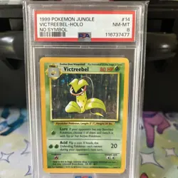 VICTREEBEL 1999 Pokemon Jungle No Symbol Holo #14 Graded PSA 8 NM-MT - Image 1