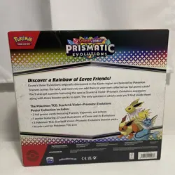 Pokemon TCG Scarlet & Violet Prismatic Evolutions Poster Collection Box NEW - Image 2
