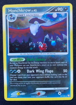 Pokemon TCG Honchkrow 10/123 Mysterious Treasures Holo Rare 2007 - NM/LP - Image 1
