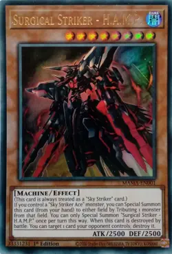 MAMA-EN001 SURGICAL STRIKER - H.A.M.P. ULTRA RARE 1ST EDITION YuGiOh CARD - Image 1