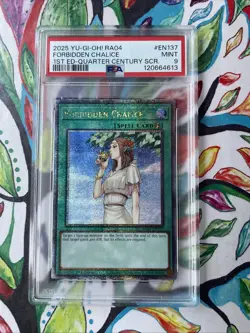 Yugioh! Forbidden Chalice - RA04-EN137 - Quarter Century Secret Rare - NM - Image 1