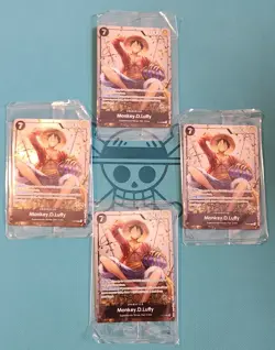 Monkey.D.Luffy (Tin Pack Set Vol. 2) P-075 One Piece Promotion Cards Foil X4 - Image 1