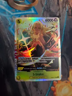 S-Snake OP08-112 SR ONE PIECE Tcg Card Game NM YELLOW English - Image 1