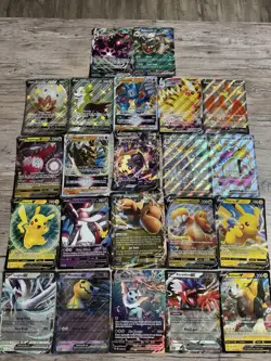 Pokemon *JUMBO* Card Lot Of 22 Oversized Cards Big V Max V Star Gx Ex Dragonite - Image 1
