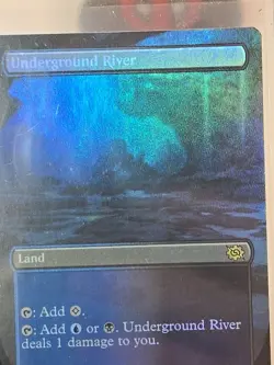 Underground River NM Foil Borderless MTG Brothers War BRO Magic The Gathering - Image 2