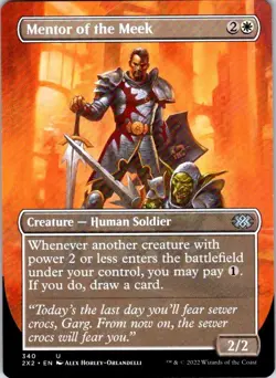Magic | 2X2 | Mentor of the Meek (Borderless) | 340 | Normal | NM - Image 1