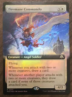 MTG Firemane Commando (Extended Art) Commander: March of the Machine Foil - Image 1
