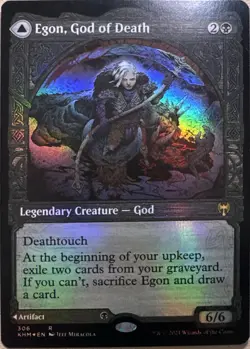 Egon, God of Death (Showcase) Holo R Kaldheim 306 NM - Image 1