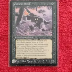 Magic: The Gathering Guardian Beast Creature 2/4 Black Ken Meyer Jr. - Image 1