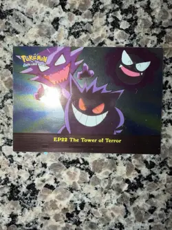 2000 Topps Pokemon TV Animation Gengar #EP22 The Tower of Terror Holo Foil - Image 1