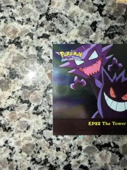 2000 Topps Pokemon TV Animation Gengar #EP22 The Tower of Terror Holo Foil - Image 2