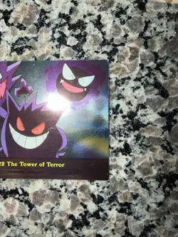 2000 Topps Pokemon TV Animation Gengar #EP22 The Tower of Terror Holo Foil - Image 3
