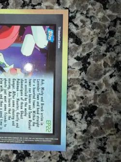 2000 Topps Pokemon TV Animation Gengar #EP22 The Tower of Terror Holo Foil - Image 5