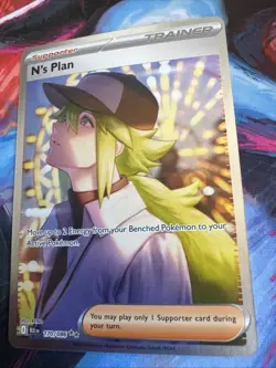 Pokemon N's Plan 170/086 Sv: Black Bolt Holo Illustration Rare English - Image 3