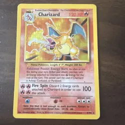 Pokemon TCG Charizard 004/102 Base Set Holo - Image 1