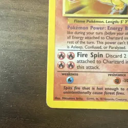 Pokemon TCG Charizard 004/102 Base Set Holo - Image 5