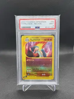 Pokemon 2002 Expedition #65 TYPHLOSION Reverse Holo Rare 65/165 - PSA 9 MINT - Image 1