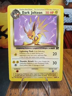 2000 Pokemon Team Rocket Dark Jolteon #38 VLP - Image 1