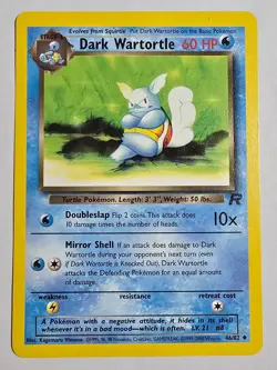 Dark Wartortle 46/82 Uncommon Team Rocket Pokemon NM - Image 1