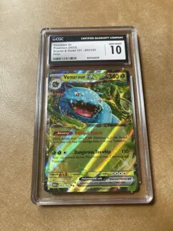VENUSAUR - CGC GEM MINT 10 - 3/165 - 151 Pokemon - Holo - Scarlet & Violet 2023 - Image 1