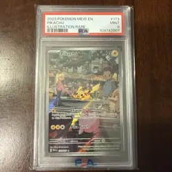 2023 POKEMON MEW EN-151 #173 PIKACHU ILLUSTRATION RARE PSA 9 - Image 1