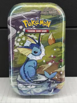 Prismatic Evolutions Mini Tin - Vaporeon Art - Sealed Brand NEW - Pokemon TCG 🔥 - Image 1
