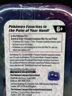 Prismatic Evolutions Mini Tin - Vaporeon Art - Sealed Brand NEW - Pokemon TCG 🔥 - Image 5