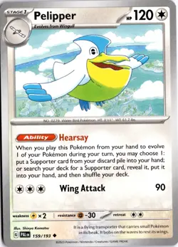Pelipper 159/193 SV02: Paldea Evolved Pokemon Card TCG - Image 1